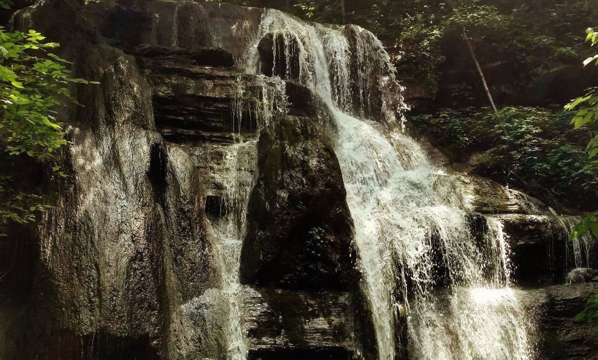Popular waterfall near Cleveland, Virginia