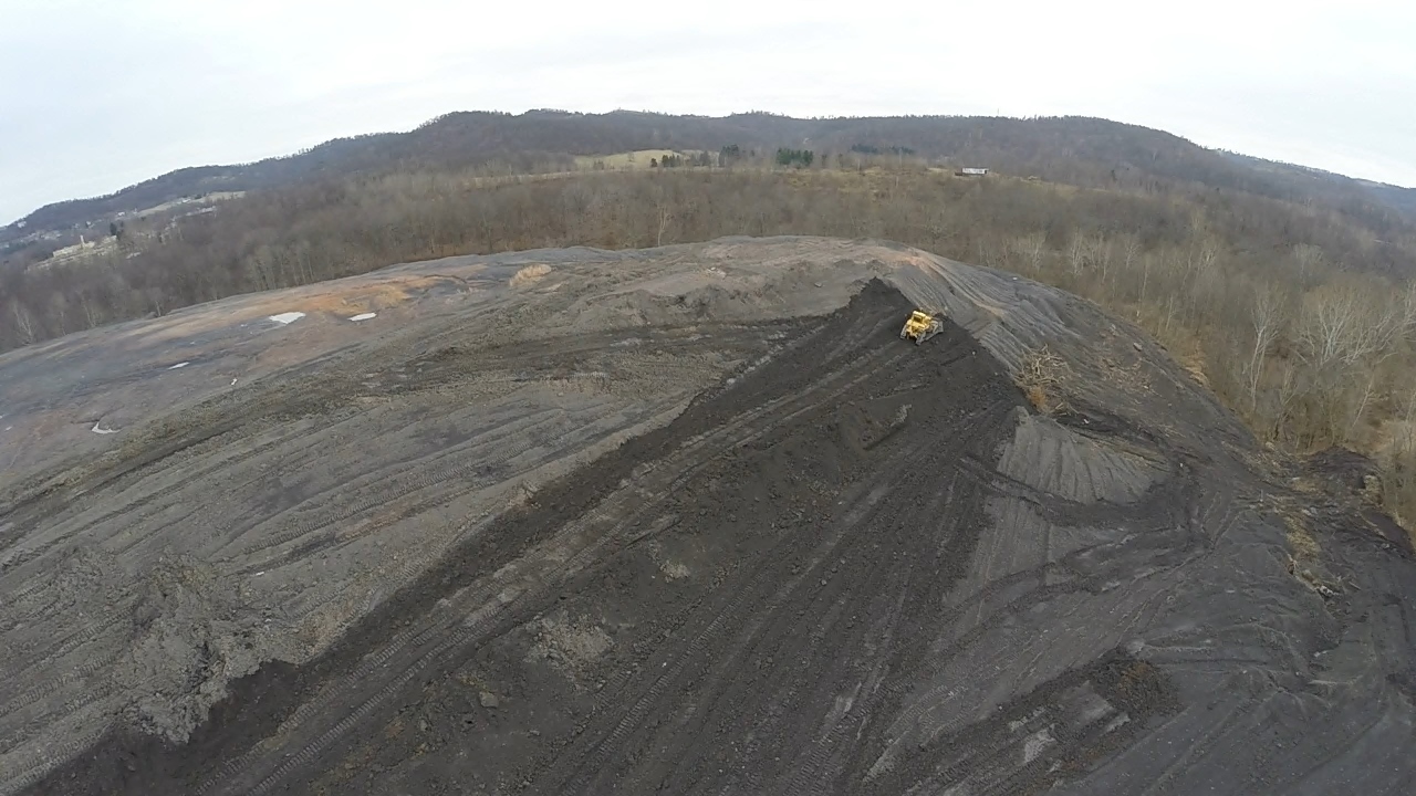 Reclaiming a Company Town Project in Mather, PA. During construction (2015).