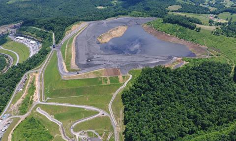 Mine in reclamation