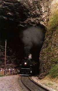 Train Coming out of a Tunnel