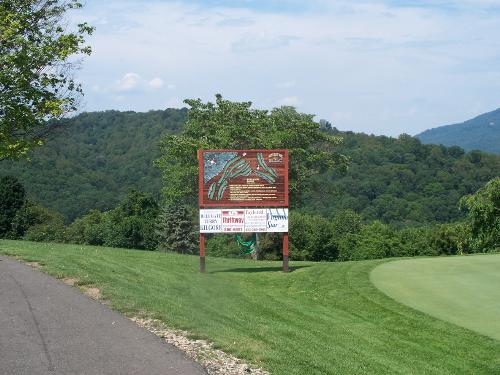 Sign at the Golf Course